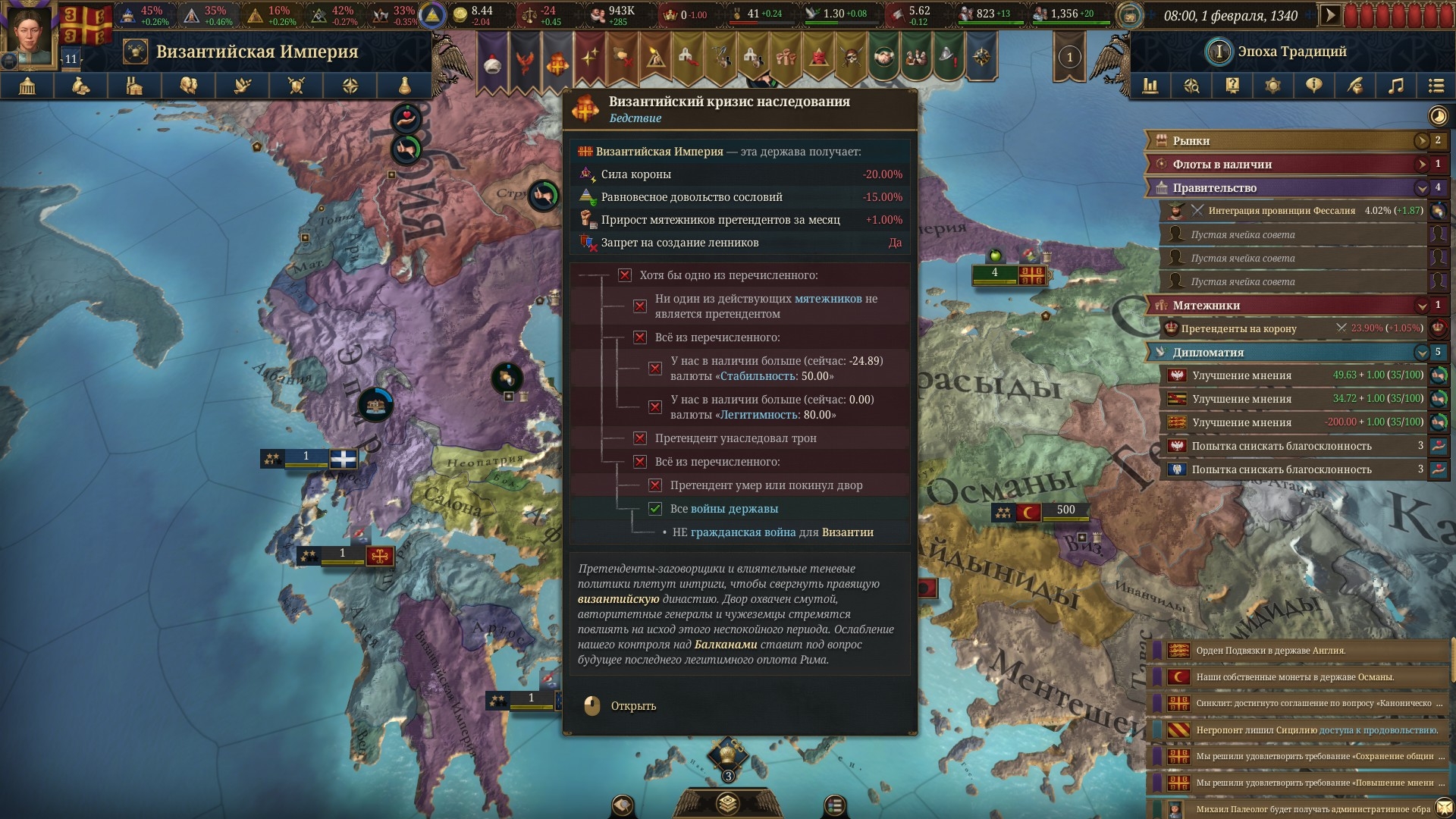 Europa Universalis V: Fate of the Phoenix — обзор DLC