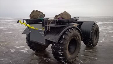 Photo of Вездеход-болотоход и белая тропа
