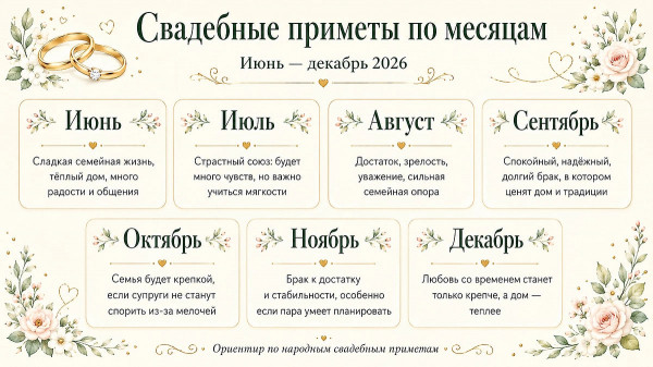 Гид по свадебным приметам для невесты и жениха: что можно и нельзя делать, выбор даты, погода и обряды