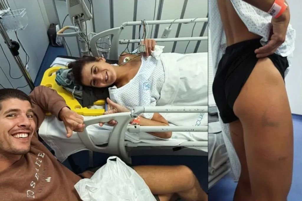 На испанскую бегунью во время тренировки напала корова
