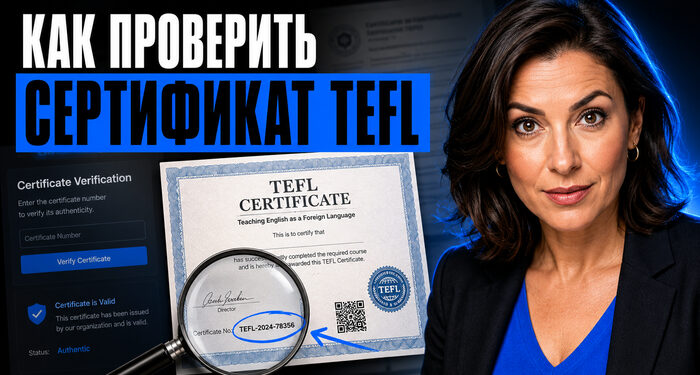 Как проверить достоверность сертификата TEFL: пошаговая инструкция